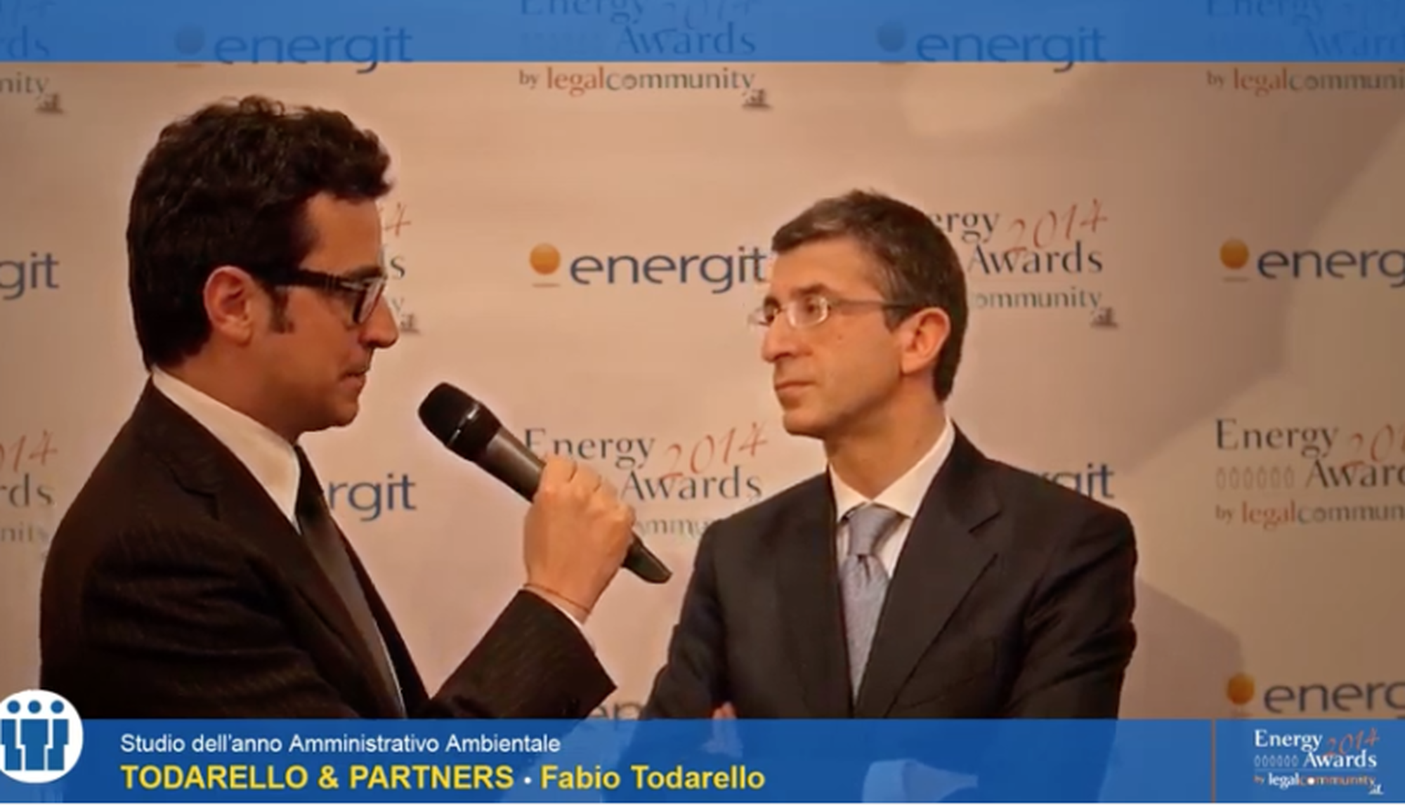 Energy Awards Legalcommunity 2014, Todarello & Partners è Studio dell’Anno.
