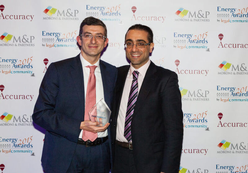 Energy Awards Legalcommunity 2015, Fabio Todarello Lawyer of the Year.