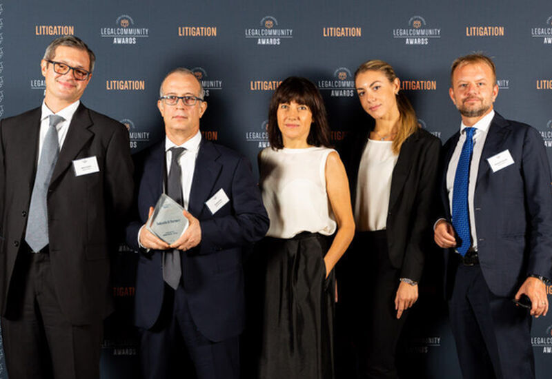 Legalcommunity Litigation Awards 2020: Todarello&Partners is firm of the year.